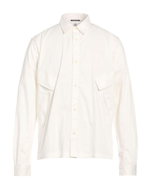 C P Company White Shirt Cotton for men