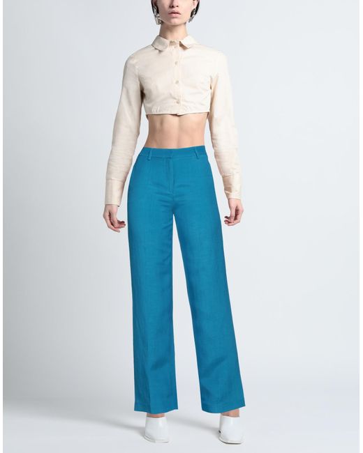 Alberta Ferretti Blue Pants