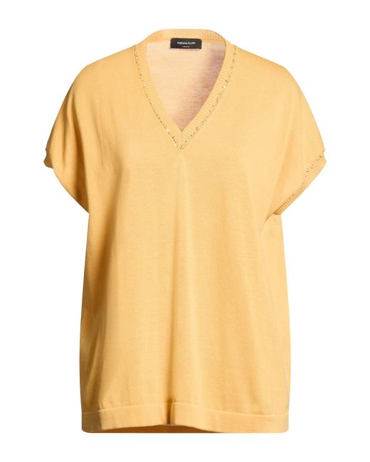 Fabiana Filippi Yellow Sweater Cotton