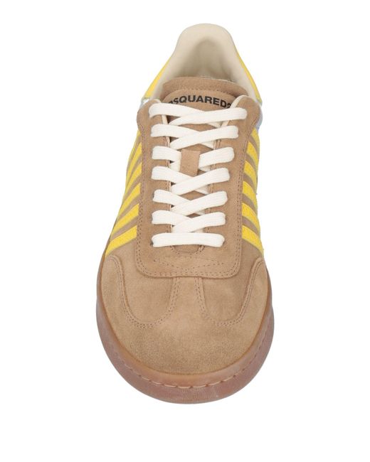 DSquared² Yellow Sneakers Leather for men