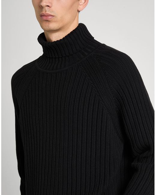 HUGO Black Turtleneck Cotton for men