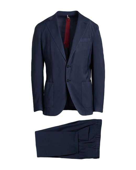 Santaniello Blue Suit Wool for men