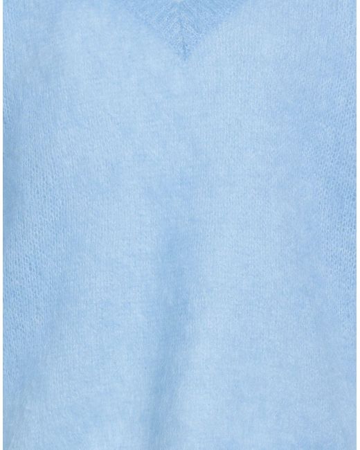 Ottod'Ame Blue Sweater Mohair Wool, Polyamide, Elastane