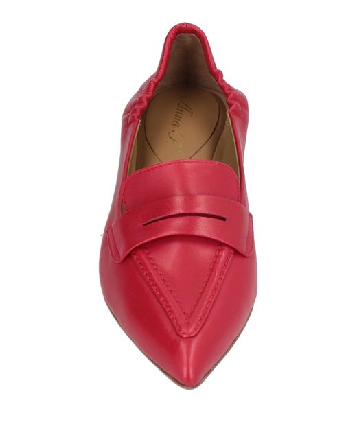Anna F. Red Loafer