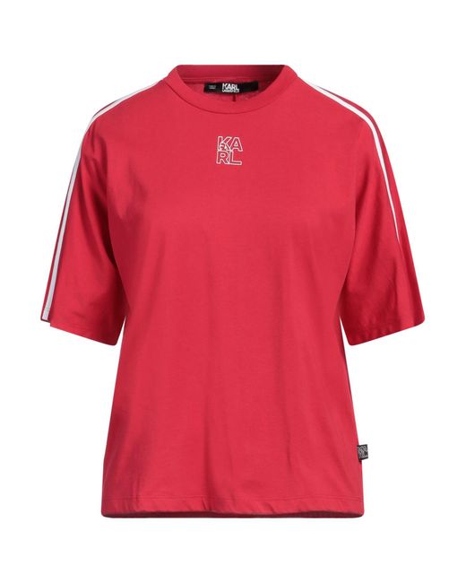 T-shirt di Karl Lagerfeld in Red
