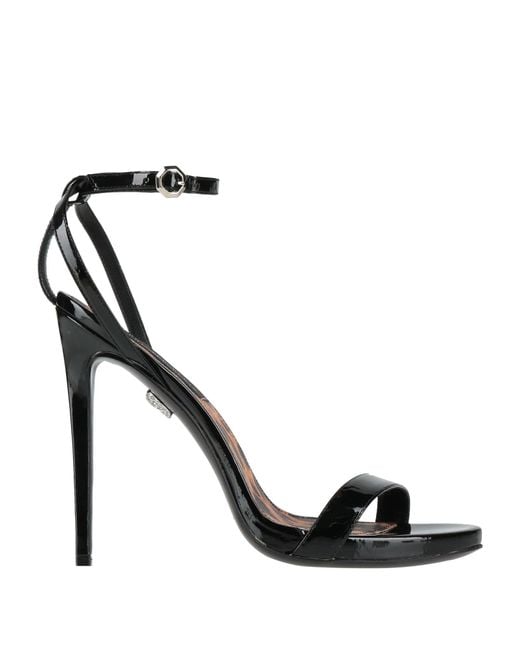 Philipp Plein Black Sandals Leather