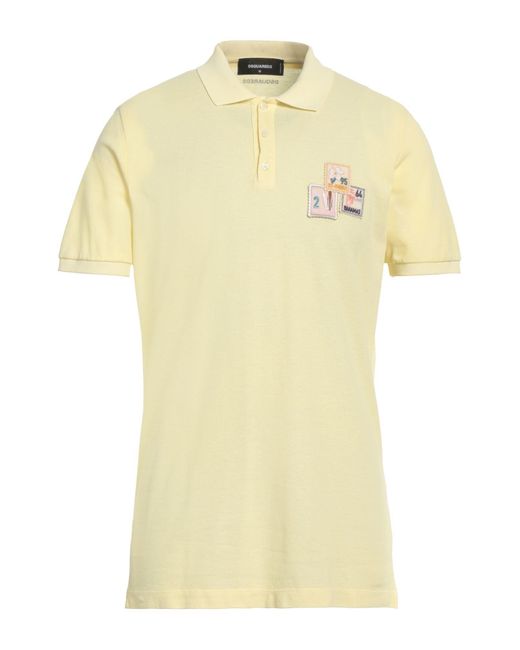 DSquared² Yellow Polo Shirt for men