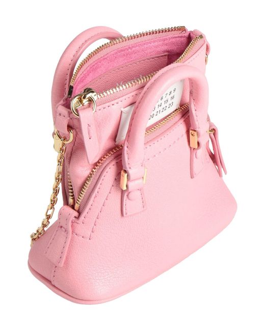 Maison Margiela Pink Cross-Body Bag Goat Skin, Brass, Zinc, Aluminum, Copper