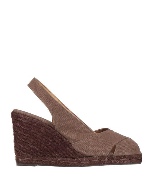 Castaner Brown Espadrilles Textile Fibers