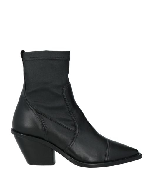 Agl Attilio Giusti Leombruni Black Ankle Boots Leather