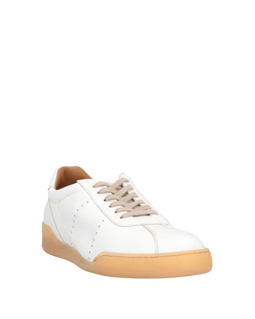 Green George White Trainers for men
