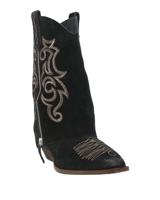 Ash Black Ankle Boots Leather