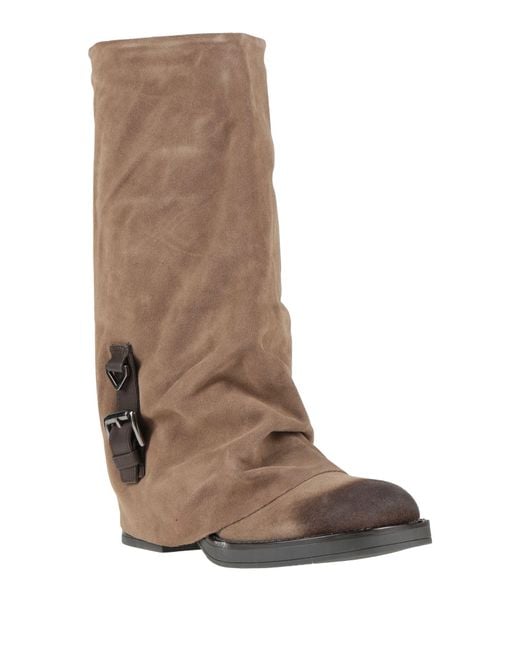 Ovyè Brown Khaki Boot Leather