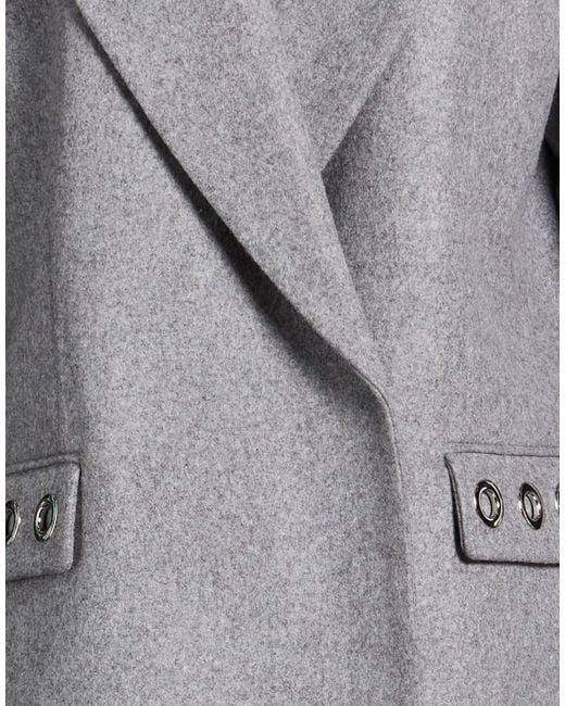 MSGM Gray Blazer Virgin Wool