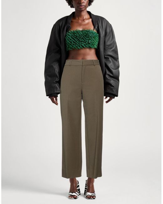 Staud Green Trouser