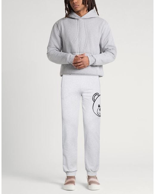 Moschino White Light Pants Cotton for men