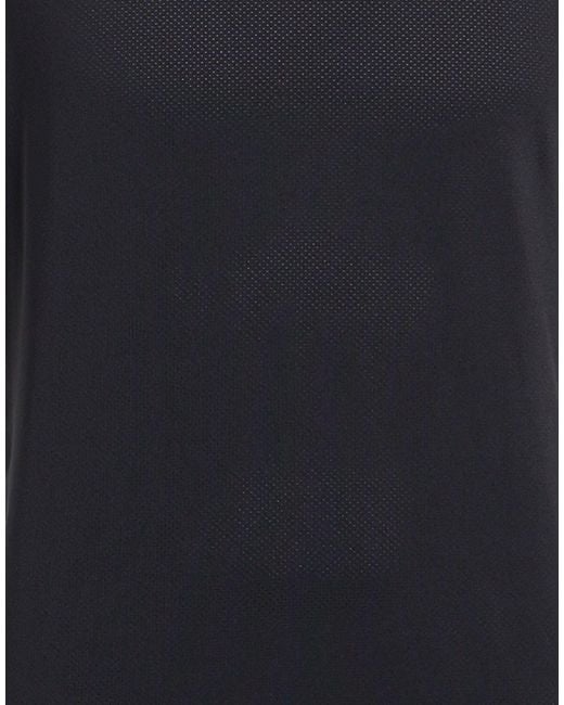 EA7 Black Tank Top Polyester, Elastane for men