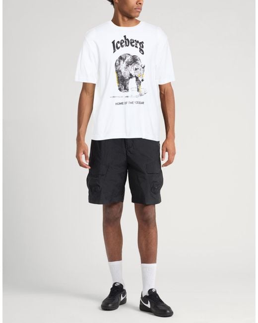 Iceberg White T-Shirts for men