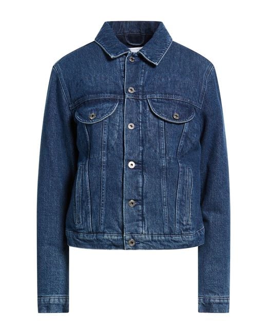 Off-White c/o Virgil Abloh Blue Denim Outerwear Cotton