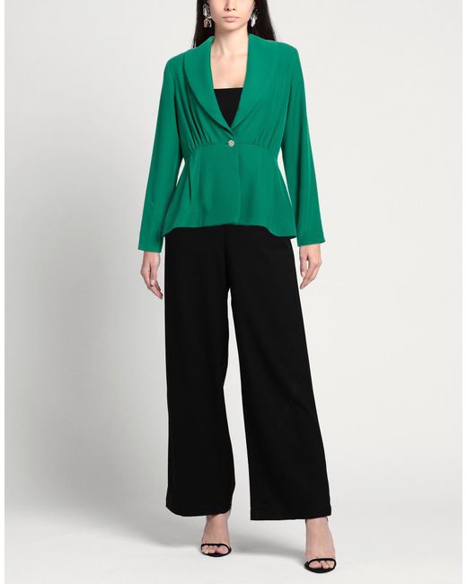 Rebel Queen Green Blazer Polyester, Elastane