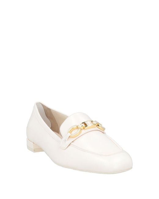 Stuart Weitzman Natural Loafers Leather