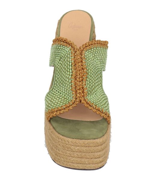Castaner Green Espadrilles Textile Fibers