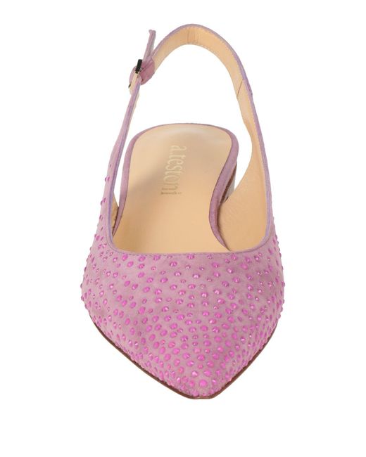 Testoni Pink Ballet Flats