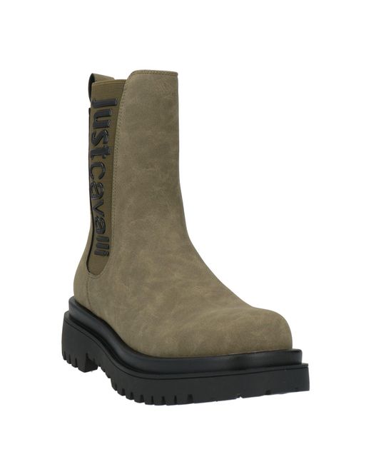 Just Cavalli Green Ankle Boots