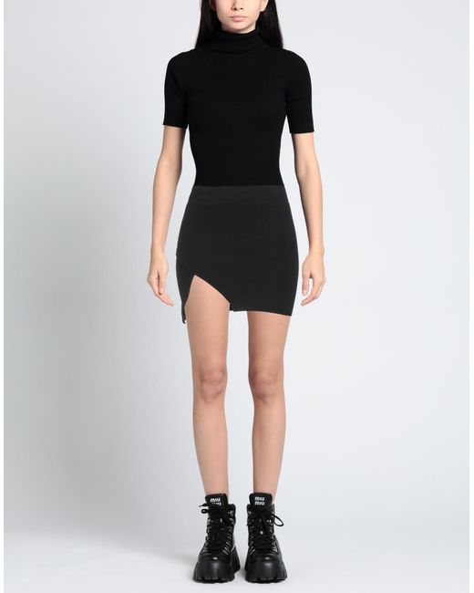 Laneus Black Mini Skirt