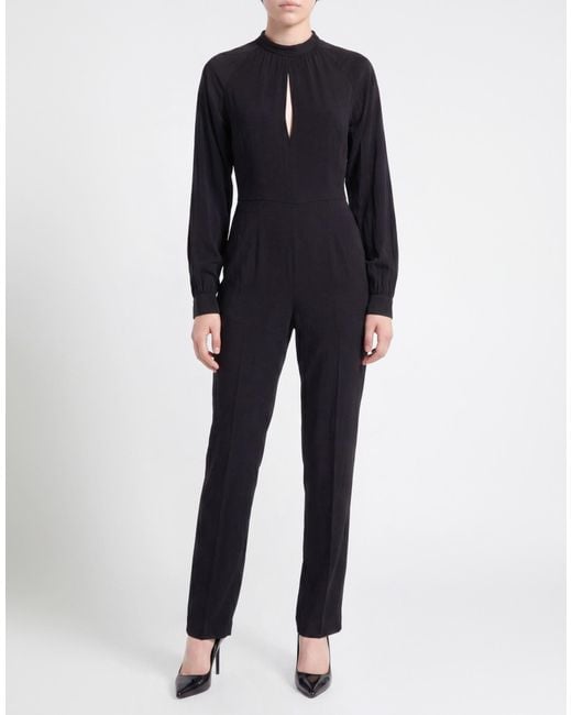 Dondup Black Jumpsuit Viscose, Elastane