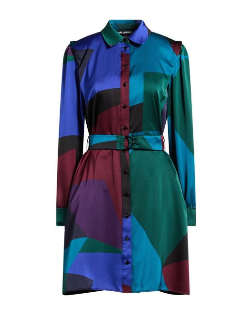 Karl Lagerfeld Blue Mini Dress