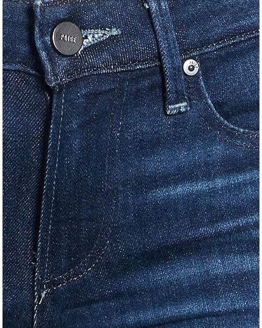 PAIGE Blue Jeans Cotton, Polyester, Elastane