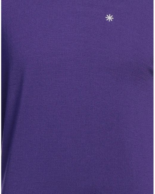 Manuel Ritz Rollkragenpullover in Purple für Herren