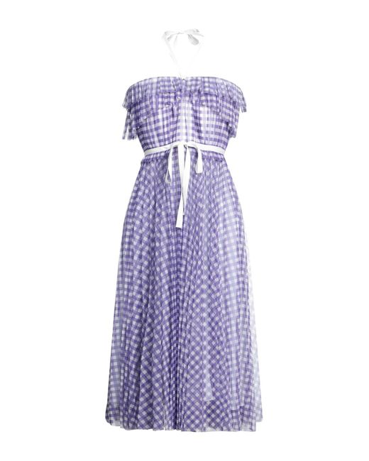 Philosophy Di Lorenzo Serafini Purple Midi Dress