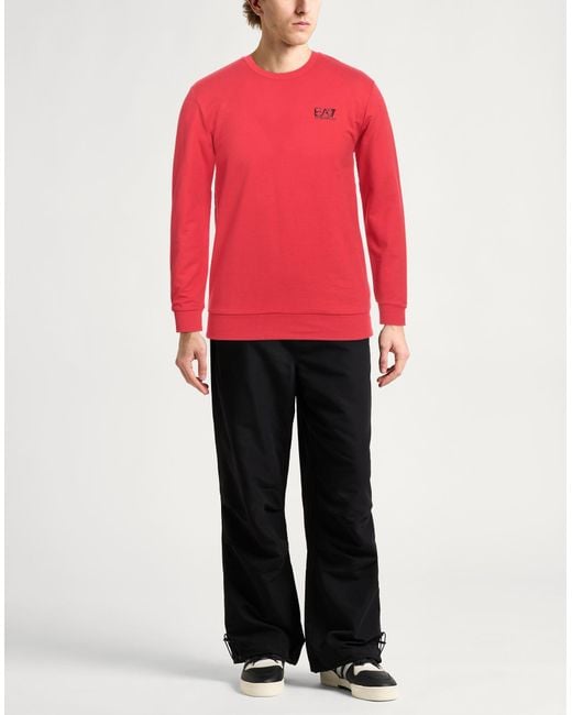 EA7 Red Sweatshirt for men