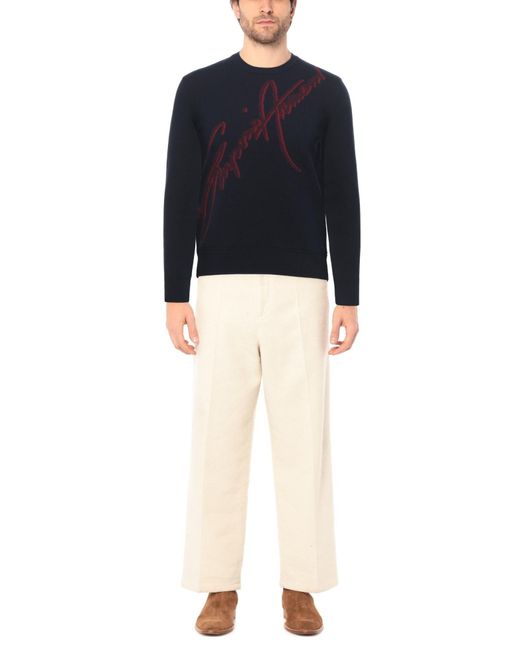 blue armani jumper