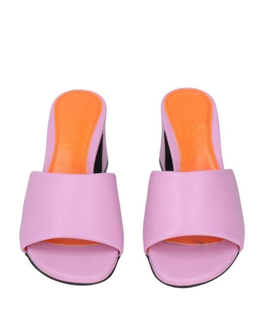 Marni Pink Sandals Leather