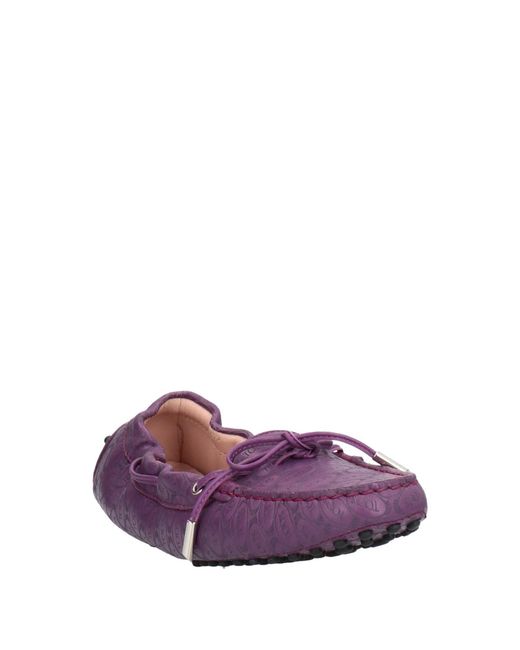 TOD'S HAPPY MOMENTS by ALBER ELBAZ Purple Loafers