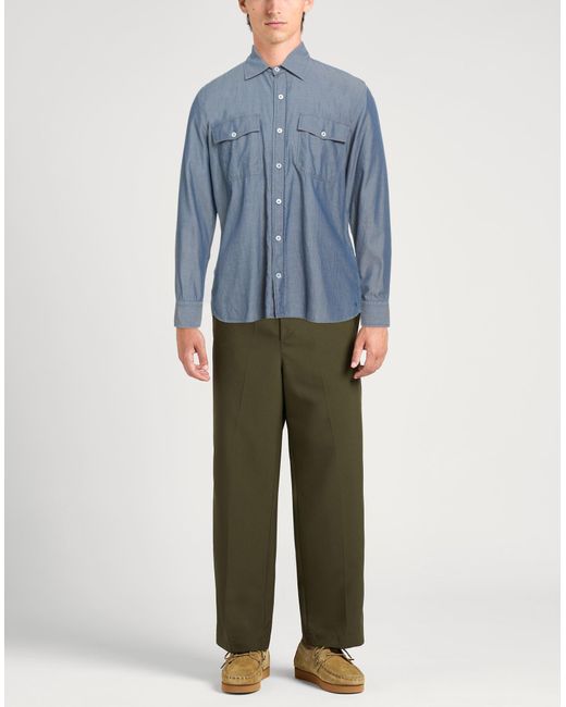 Brooksfield Blue Shirt Cotton for men