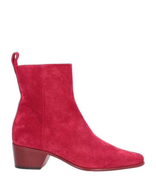 Pierre Hardy Red Ankle Boots