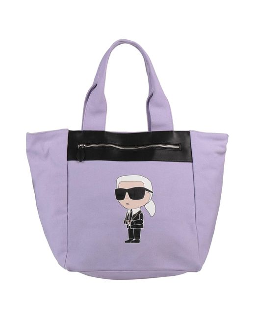 Karl Lagerfeld Purple Handtaschen