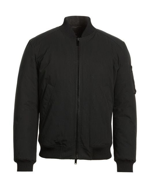 Dondup Black Jacket Cotton, Nylon for men