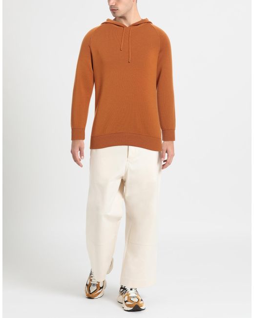 GALLIA Orange Sweater for men