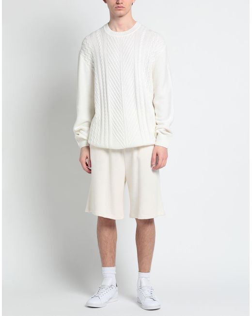 Low Brand White Sweater for men