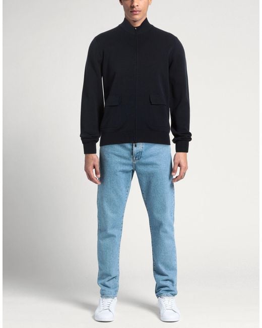 FILIPPO DE LAURENTIIS Blue Cardigan Cotton for men