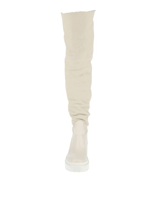 Giuseppe Zanotti White Boot Leather