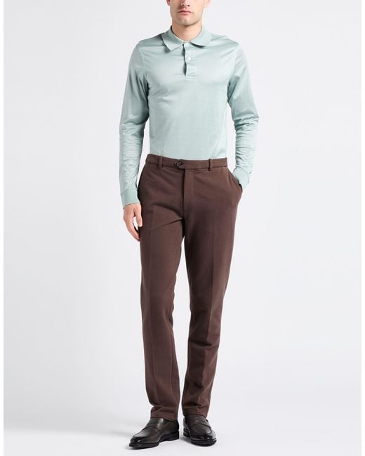 Circolo 1901 Brown Pants Cotton, Elastane for men