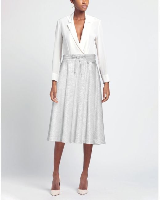 Valentino Garavani White Midi Skirt