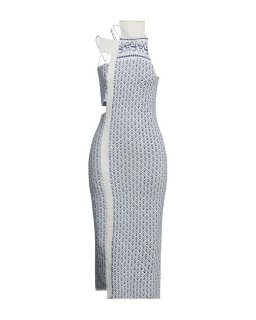 Robe midi MM6 by Maison Martin Margiela en coloris White