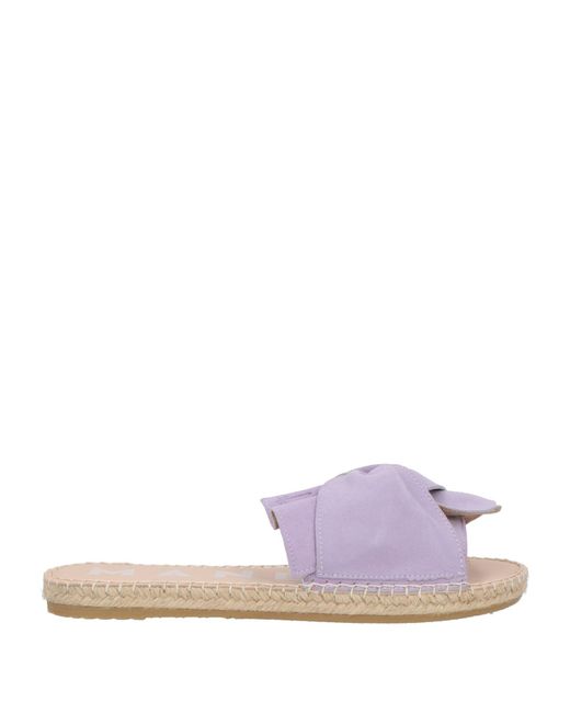 Manebí Purple Lilac Espadrilles Leather